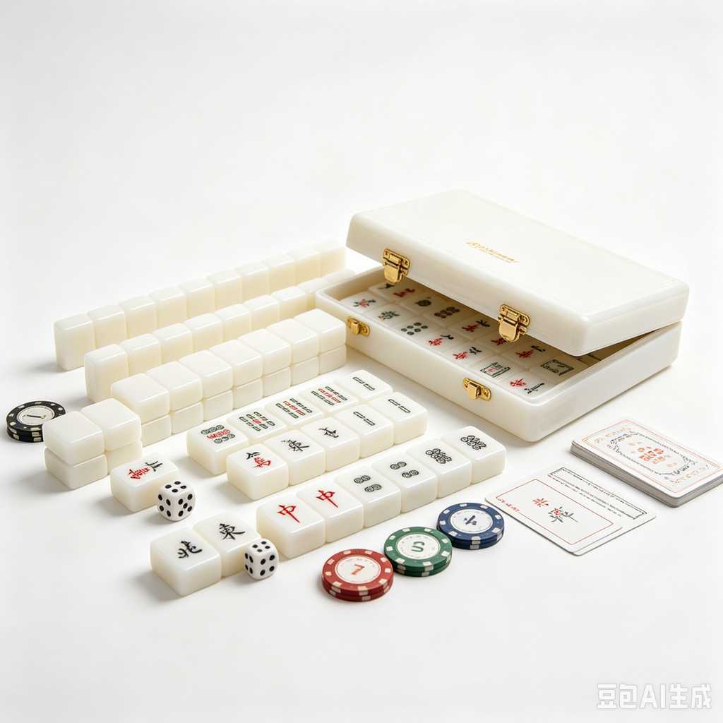 retro vintage mahjong set